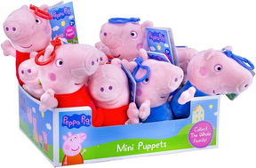 Pluche peppa pig met sleutelhanger assorti