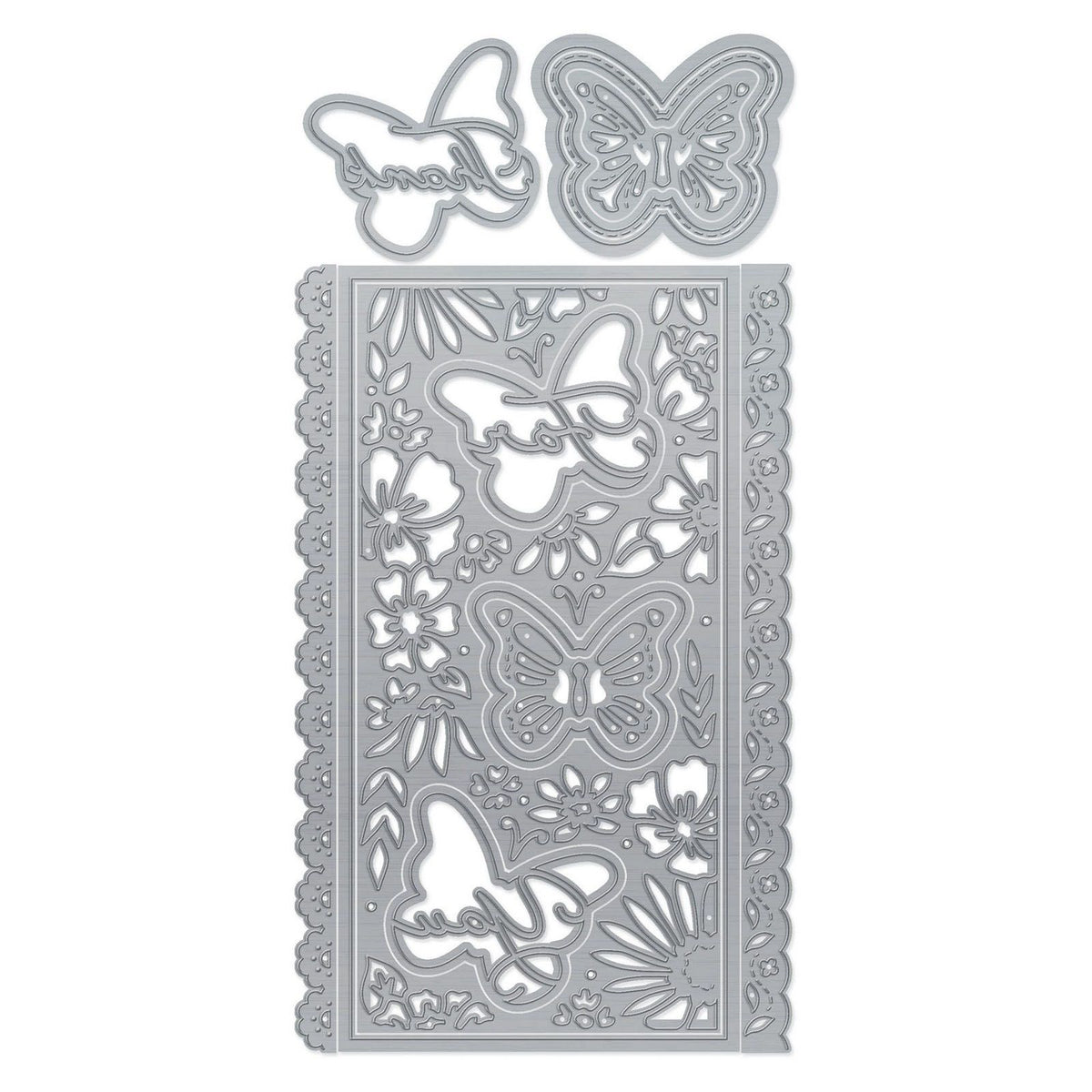 Tonic studios • set de troqueles mini slimline hermosa mariposa