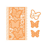 Tonic studios • set de troqueles mini slimline hermosa mariposa