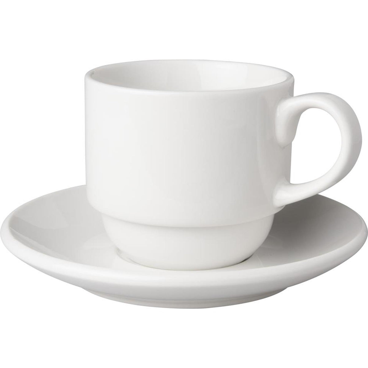 Taza y platillo Mammoet blanco Budgetline ancho (6x 200 ml)