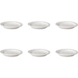 Plato hondo para tarta Mammoth Budgetline de porcelana blanca de 17 cm (juego de 6).
