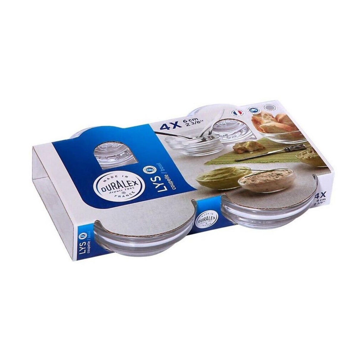 Cuenco Duralex lys apilable 6cm de 4 uds.