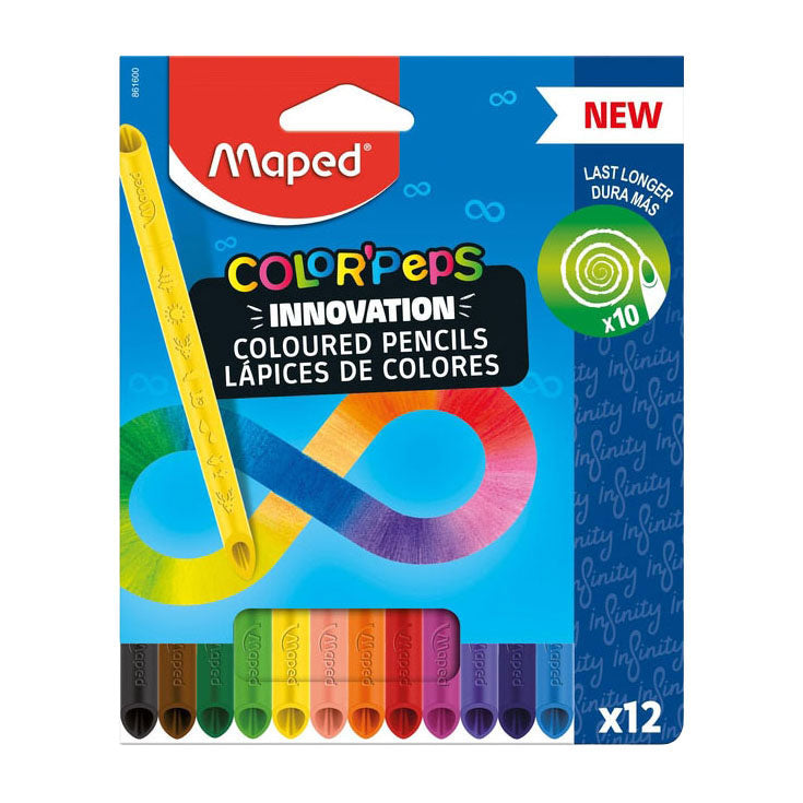 Quantore lapiz de colores maped color peps infinity set 12 colores