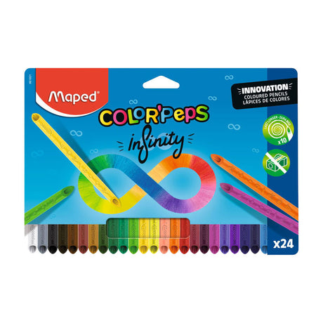 Quantore lapiz de colores maped color peps infinity set 24 colores