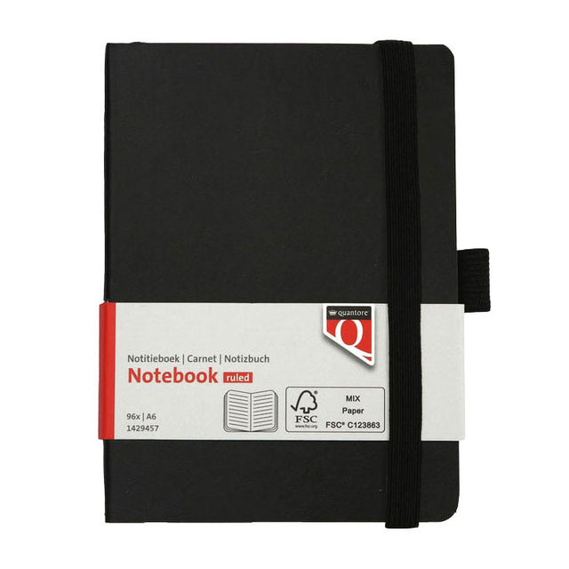 Cuaderno Quantore a6 flex line 192 páginas 80gr negro
