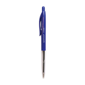 Bolígrafo Quantore pulsador azul mediano