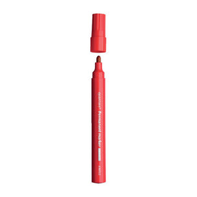 Rotulador permanente Quantore redondo 1-1,5 mm rojo