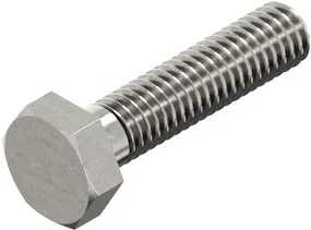 Perno macho 6k m3x12 d933 acero inoxidable a2 | 200 piezas