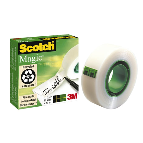 Cinta adhesiva escocesa cinta mágica pies (19 mm x 33 m)