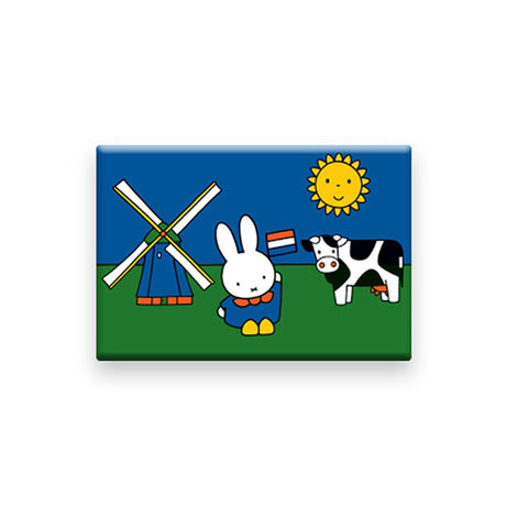 Imán para nevera Miffy hojalata prado 5,4x7,9cm