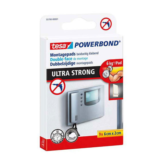 Almohadillas autoadhesivas Tesa powerbond almohadillas de instalación de doble cara ultra resistentes - paquete de 9 piezas