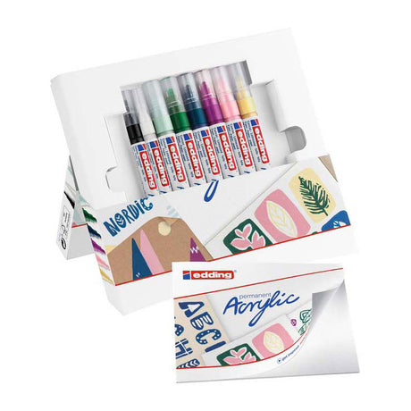 Kit básico de edding de marcadores acrílicos Quantore