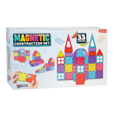 Toi-toys juego de construcción paneles magnéticos 33 piezas