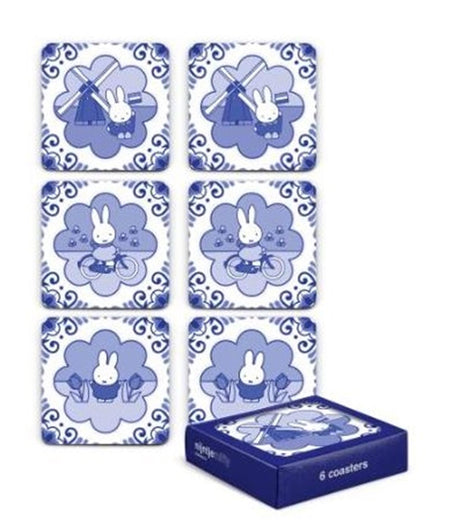 Miffy posavasos molino souvenir caja de 6 piezas