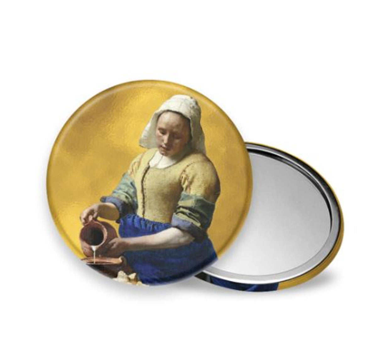 Espejo de bolso Vermeer la lechera