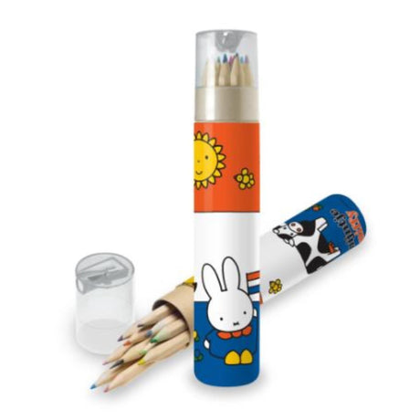 Estuche Miffy Holland con 12 lápices de colores y sacapuntas