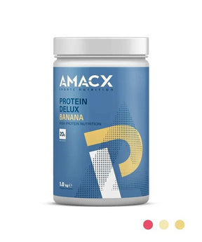 Amacx bebida deportiva proteína delux plátano 1kg