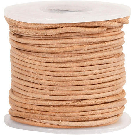 Empresa creativa https: www.cchobby.nl cordón-de-cuero-espesor-1-mm-natural-10-m-1-rollo