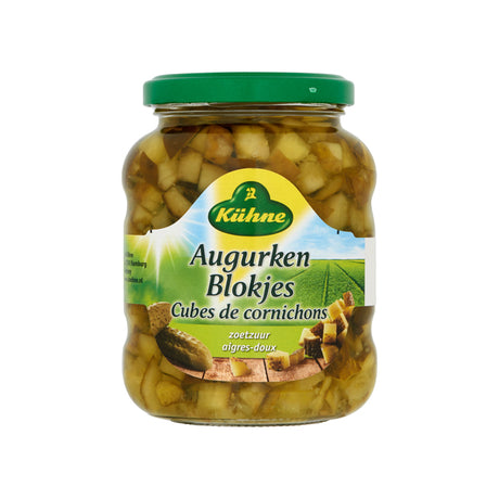 Cubitos de pepinillos Kuhne (6x 370 ml)