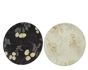 Placa base Decoris ã˜33cm cuenco decorativo cuero con estampado ã˜33cm