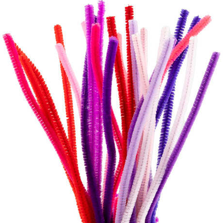 Empresa creativa https: www.cchobby.nl chenilla-l-30-cm-espesor-6-mm-purple-pink-harmonie-25-piece-1-box