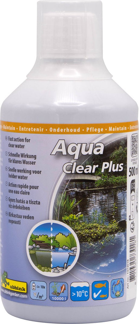 Ubbink - aqua clear 500 ml - tratamiento para estanques