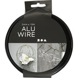 Empresa creativa https: www.cchobby.nl alambre de aluminio redondo de espesor 2 mm negro 10 m 1 rollo