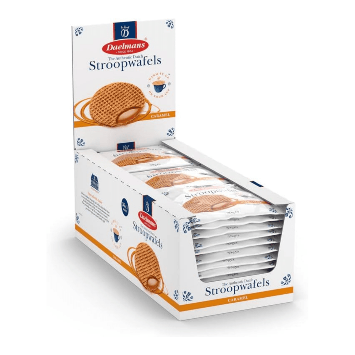 Pack de 36 gofres daelmans 70103858 multicolor caramelo
