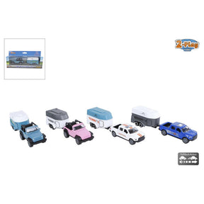 Coche van manen para 2 juegos con remolque para caballos, culo fundido a presión, 16,5 cm