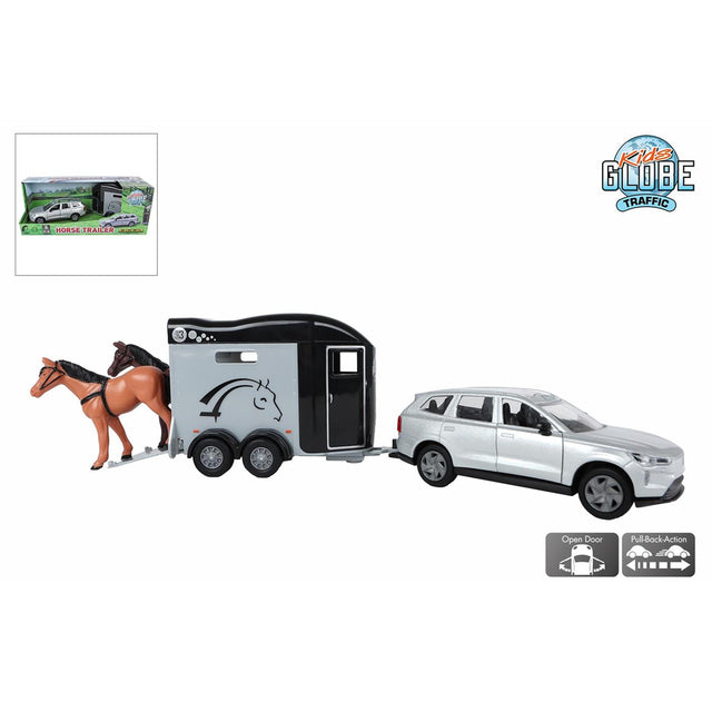 Globo terráqueo infantil volvo ex90 con remolque para caballos cheval liberté