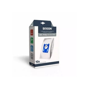 Bolsa para aspiradora Sqoon Philips bolsa estándar 3-D caja de 10 piezas
