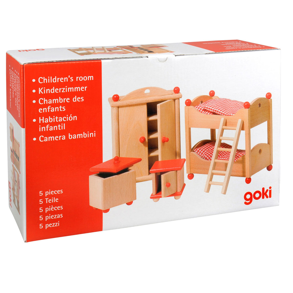Muebles casa de muñecas goki habitación infantil