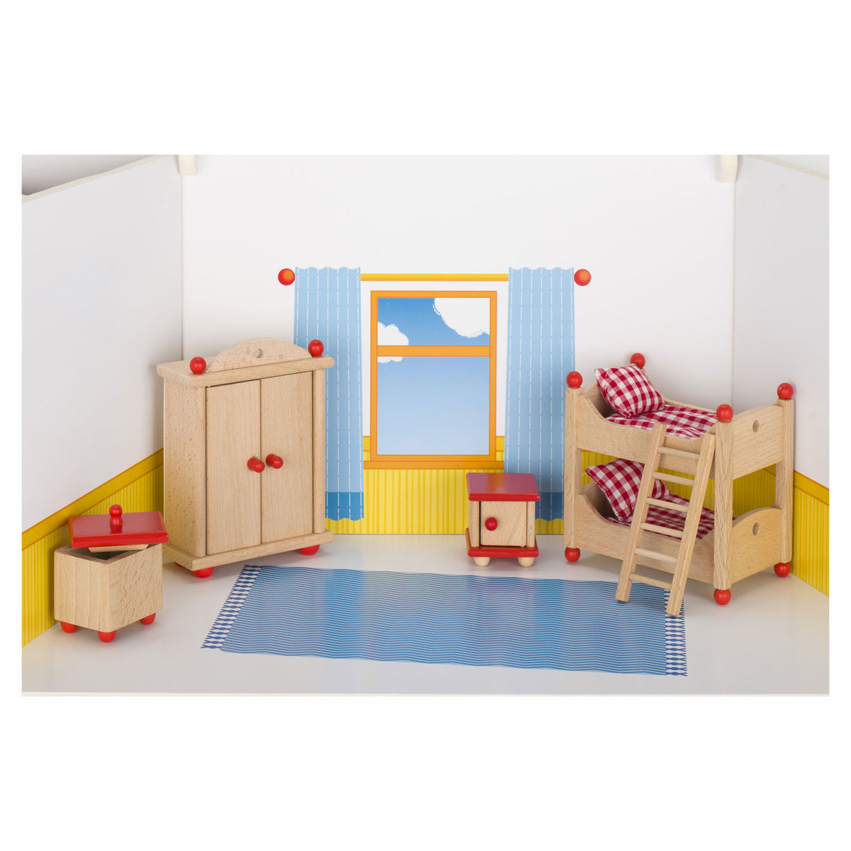 Muebles casa de muñecas goki habitación infantil
