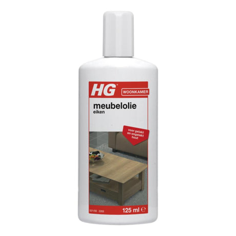 Hg aceite para muebles roble 140ml roble, caoba y cerezo en buen estado