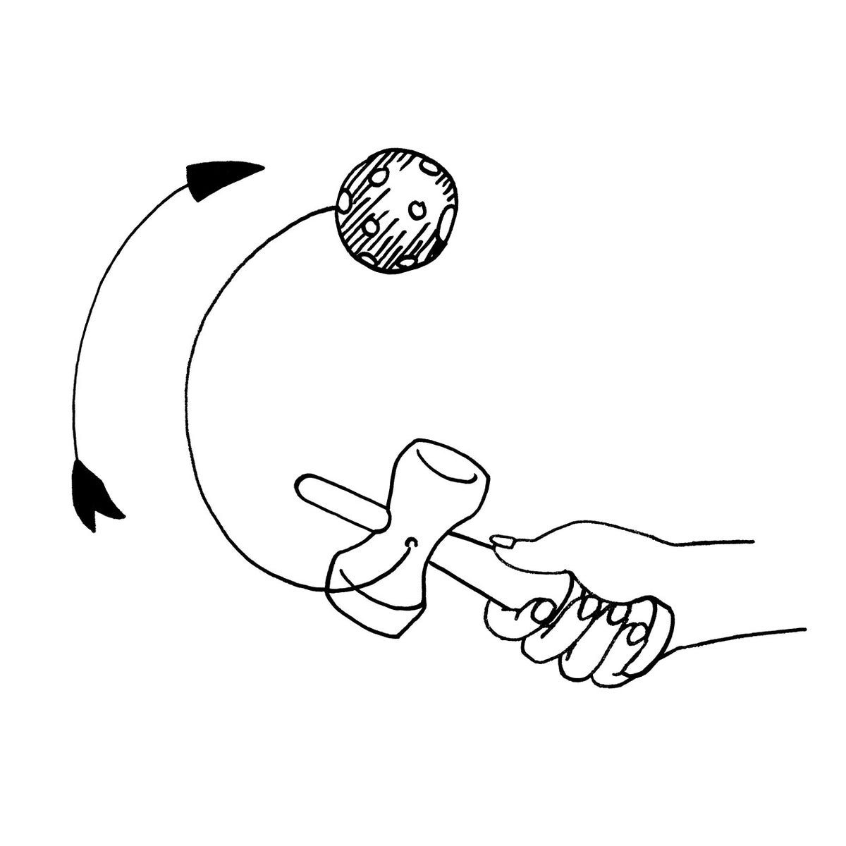 Kendama goki rojo. 17cm. 4+