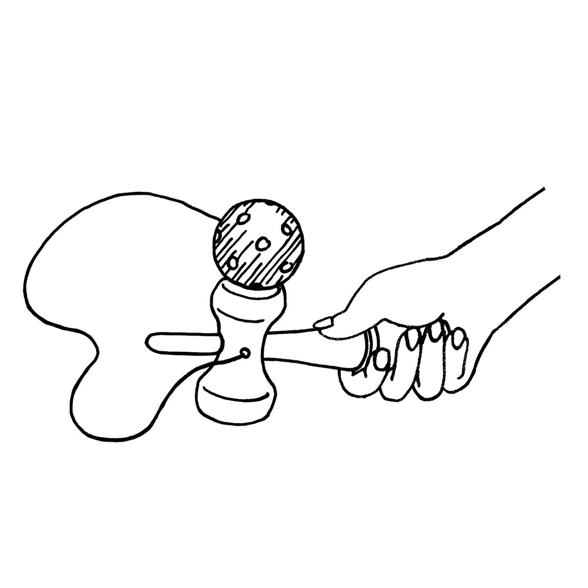 Kendama goki rojo. 17cm. 4+