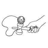 Kendama goki rojo. 17cm. 4+