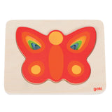 Puzzle de capas Goki mariposa, 5 capas