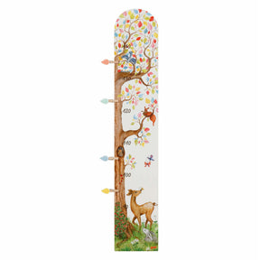 Goki árbol gobernante de madera con animales del bosque