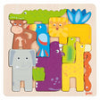 Puzzle de madera Goki safari, 11ud.