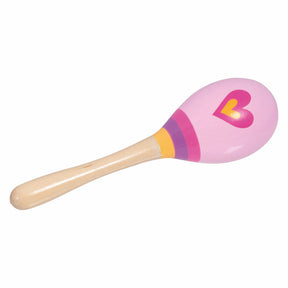 Corazón de maracas de madera Goki.