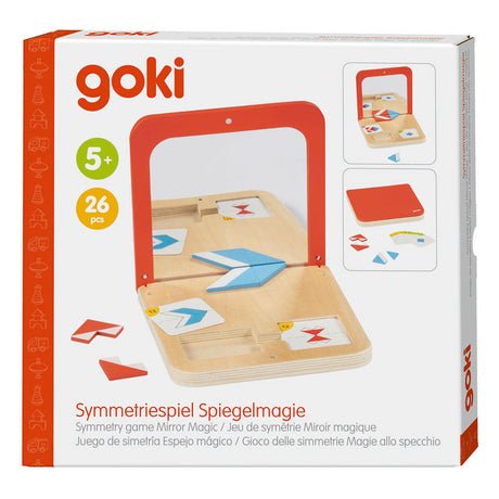 Goki juego de simetría de madera espejo mágico