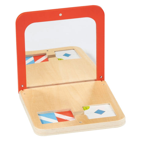 Goki juego de simetría de madera espejo mágico