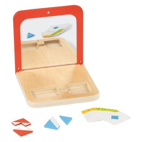 Goki juego de simetría de madera espejo mágico