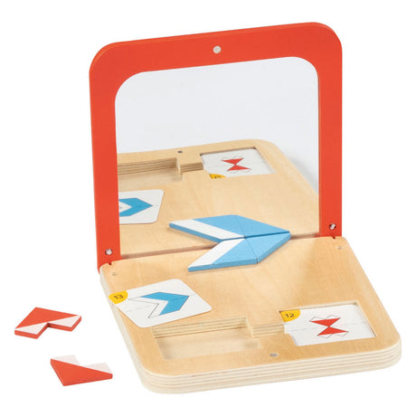 Goki juego de simetría de madera espejo mágico
