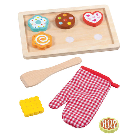 Goki houten koekjes bakken set - 9dlg.