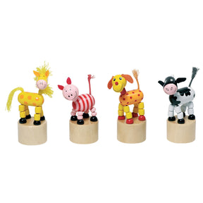 Goki figura estampada en madera animales