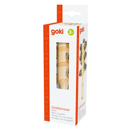 Goki Wooden Instrument Bell Stick con 13 llamadas