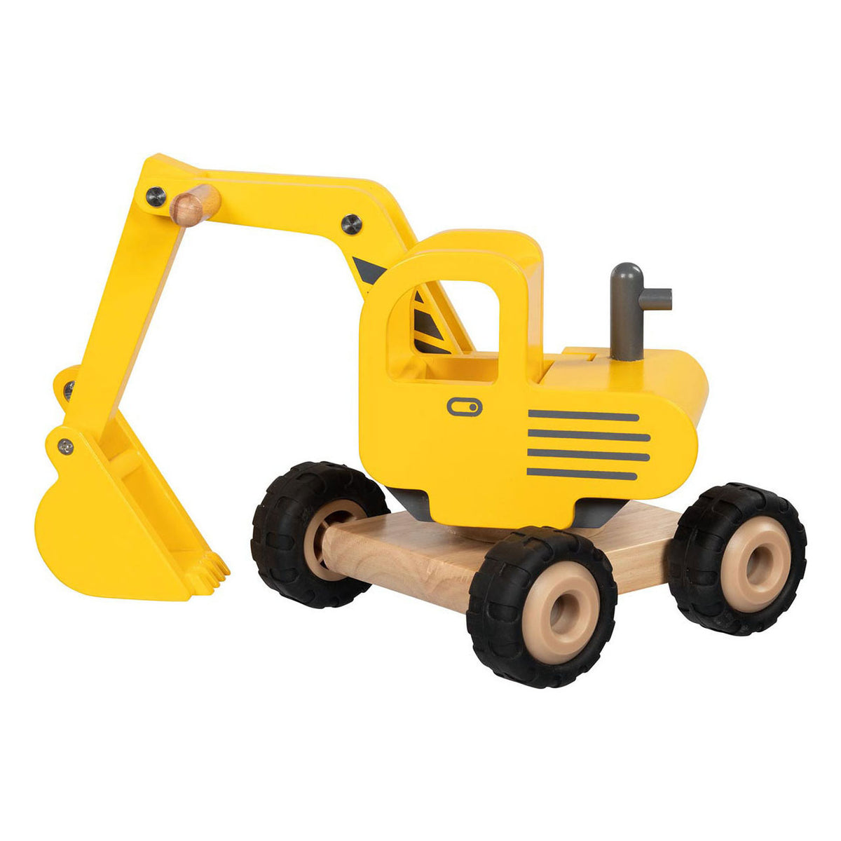 Excavadora de madera de goki amarillo