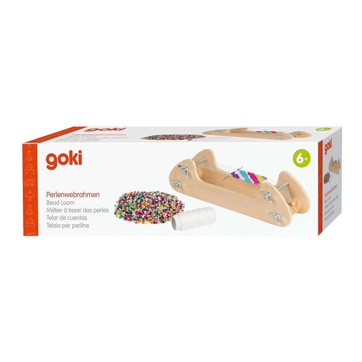 Telar de cuentas de madera Goki
